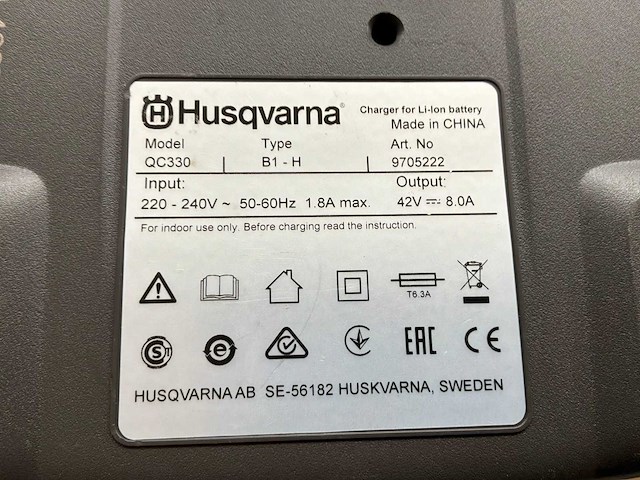 Husqvarna qc500 / qc330 acculader (3x) - afbeelding 6 van  7