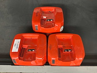 Husqvarna qc500 / qc330 acculader (3x) - afbeelding 7 van  7