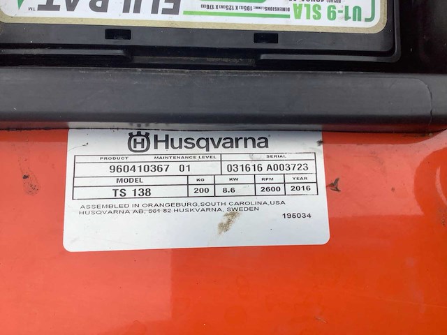 Husqvarna ts 138 zitmaaier - afbeelding 7 van  8