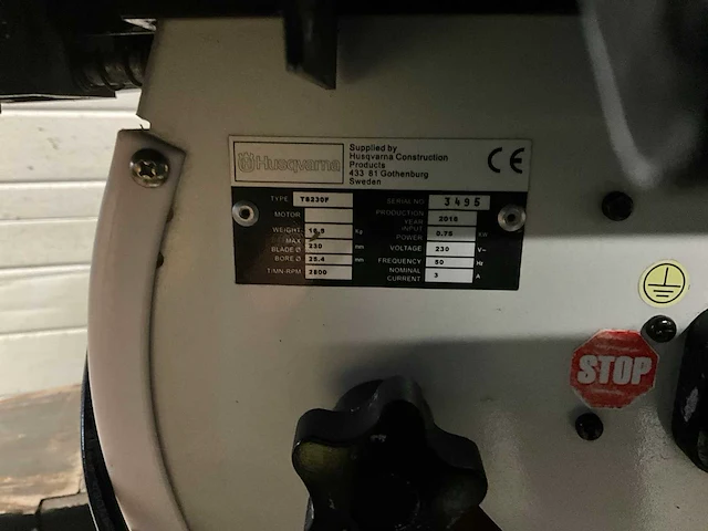 Husqvarna ts 230 f tegelzaagmachine - afbeelding 5 van  5