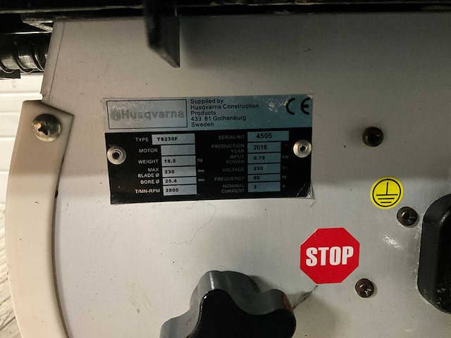 Husqvarna ts230f tegelzaagmachine - afbeelding 4 van  4