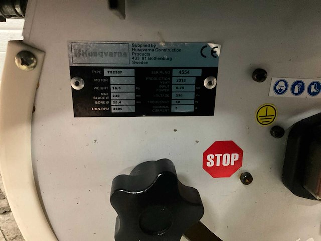Husqvarna ts230f tegelzaagmachine - afbeelding 5 van  5