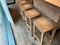 Hutten - barkruk (4x) - afbeelding 1 van  4