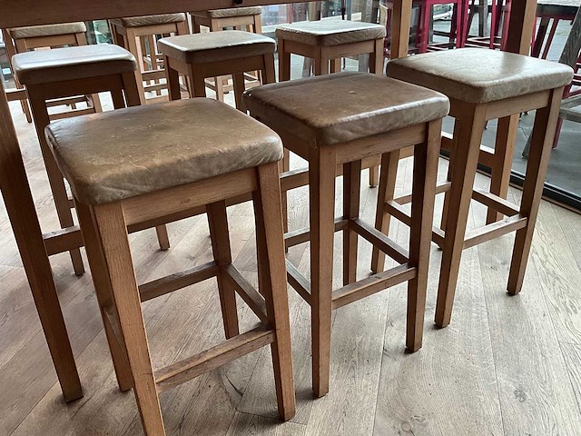 Hutten - barkruk (6x) - afbeelding 1 van  6