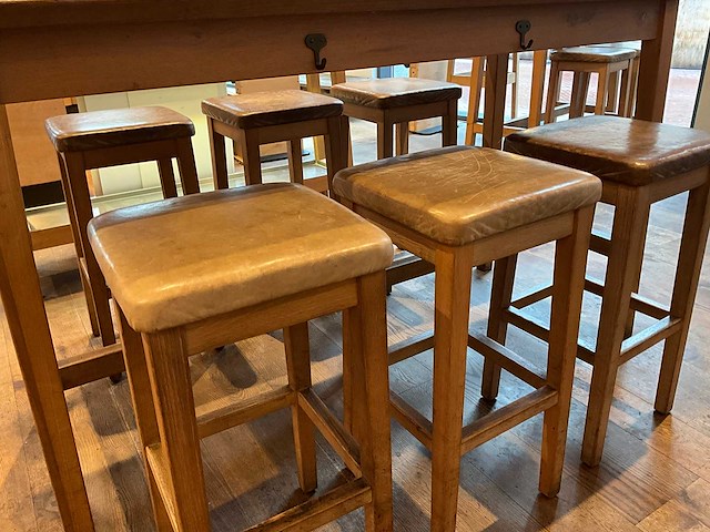 Hutten - barkruk (6x) - afbeelding 1 van  6