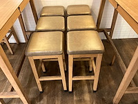 Hutten - barkruk (6x) - afbeelding 1 van  2