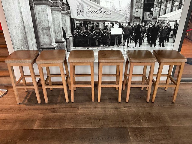 Hutten - barkruk (6x) - afbeelding 1 van  3