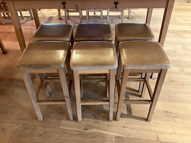 Hutten - barkruk (6x) - afbeelding 1 van  3