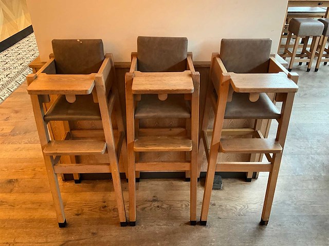 Hutten - bartafel kinderstoel (3x) - afbeelding 1 van  5