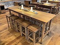 Hutten - bartafel met 10 barkrukken - afbeelding 2 van  9