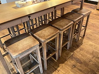 Hutten - bartafel met 10 barkrukken - afbeelding 4 van  9