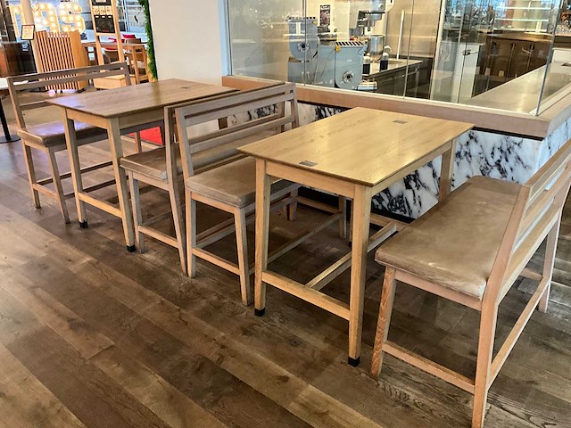 Hutten - bartafel met 2 banken (2x) - afbeelding 7 van  7