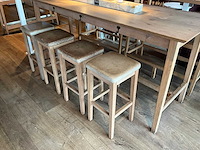 Hutten - bartafel met 2 banken en 4 barkrukken - afbeelding 9 van  9
