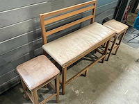 Hutten - bartafel met 2 banken en 4 barkrukken - afbeelding 7 van  7