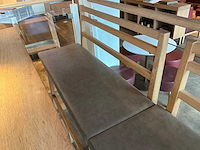 Hutten - bartafel met 2 banken en 4 barkrukken - afbeelding 8 van  9