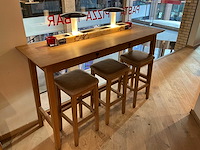 Hutten - bartafel met 3 barkrukken - afbeelding 1 van  3