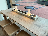 Hutten - bartafel met 3 barkrukken - afbeelding 3 van  6