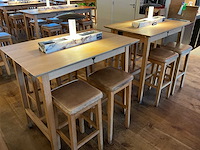 Hutten - bartafel met 4 barkrukken (2x) - afbeelding 3 van  8