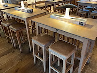 Hutten - bartafel met 4 barkrukken (2x) - afbeelding 6 van  8