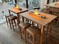 Hutten - bartafel met 4 barkrukken (2x) - afbeelding 2 van  8