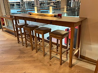 Hutten - bartafel met 4 barkrukken - afbeelding 2 van  5