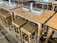 Hutten - bartafel met 4 barkrukken - afbeelding 4 van  5