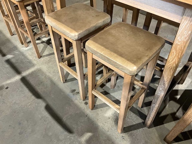 Hutten - bartafel met 4 barkrukken - afbeelding 5 van  5