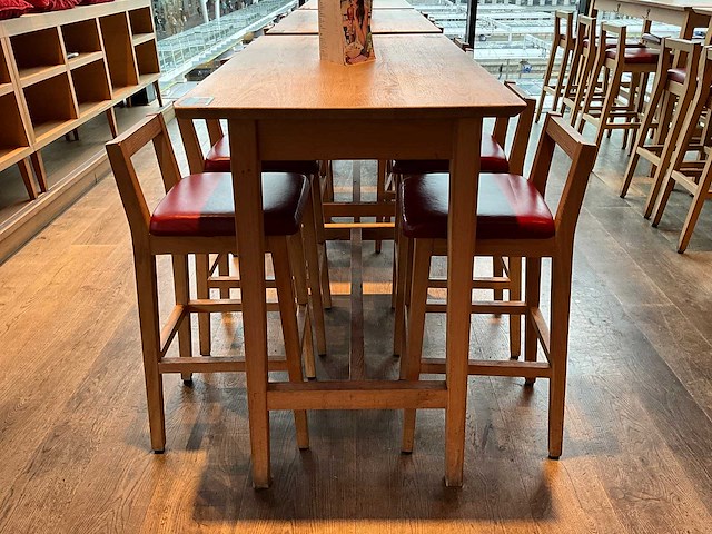 Hutten - bartafel met 4 barkrukken - afbeelding 4 van  4