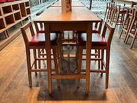 Hutten - bartafel met 4 barkrukken - afbeelding 4 van  4