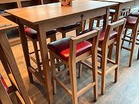 Hutten - bartafel met 4 barkrukken - afbeelding 2 van  4