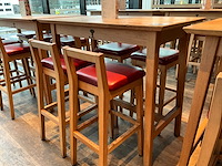 Hutten - bartafel met 4 barkrukken - afbeelding 4 van  4