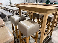 Hutten - bartafel met 4 krukken - afbeelding 5 van  7
