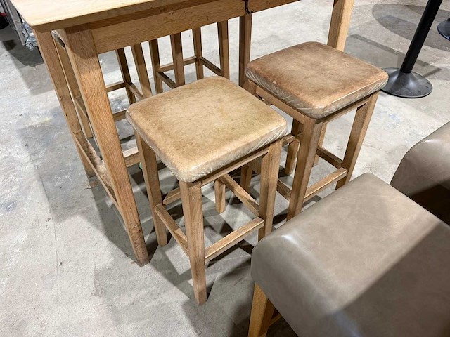 Hutten - bartafel met 4 krukken - afbeelding 7 van  7