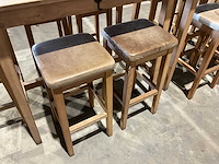 Hutten - bartafel met 5 barkrukken - afbeelding 2 van  4