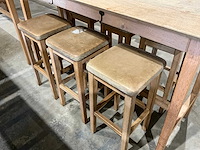 Hutten - bartafel met 6 barkrukken - afbeelding 4 van  4