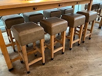 Hutten - bartafel met 8 barkrukken - afbeelding 2 van  5