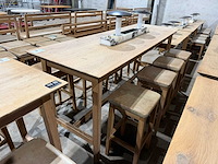 Hutten - bartafel met 8 krukken - afbeelding 5 van  13