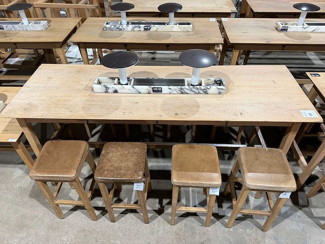 Hutten - bartafel met 8 krukken - afbeelding 7 van  13