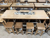 Hutten - bartafel met 8 krukken - afbeelding 7 van  13