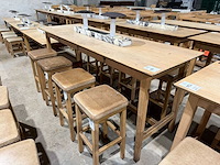 Hutten - bartafel met 8 krukken - afbeelding 9 van  13