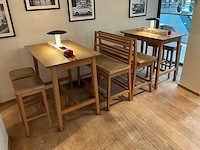 Hutten - bartafel met bank en 2 barkrukken (2x) - afbeelding 2 van  7