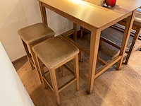 Hutten - bartafel met bank en 2 barkrukken (2x) - afbeelding 7 van  7