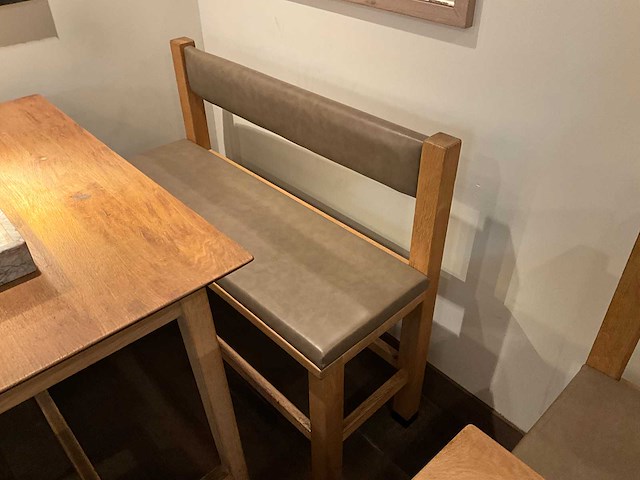 Hutten - bartafel met bank en 2 barkrukken (2x) - afbeelding 6 van  7