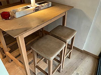 Hutten - bartafel met bank en 2 barkrukken (2x) - afbeelding 5 van  7
