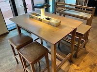 Hutten - bartafel met bank en 2 barkrukken - afbeelding 2 van  8