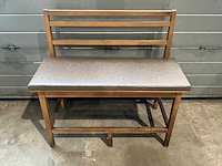 Hutten - bartafel met bank en 2 barkrukken - afbeelding 3 van  4