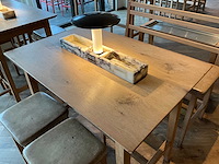 Hutten - bartafel met bank en 2 barkrukken - afbeelding 2 van  8