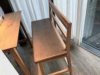 Hutten - bartafel met bank en 2 barkrukken - afbeelding 6 van  7