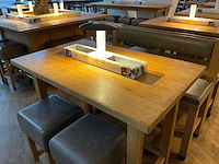 Hutten - bartafel met bank en 2 krukken (2x) - afbeelding 7 van  7