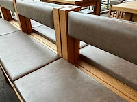 Hutten - bartafel met bank en 2 krukken (2x) - afbeelding 7 van  9